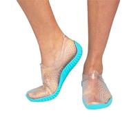 Cressi Water Shoes Escarpines para Todo Tipo de Deportes Acuáticos Juventud, Unisex, Transparente/Azul Claro, 25/26
