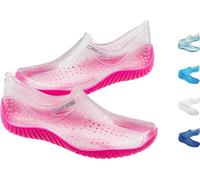 Cressi Water Shoes Escarpines para Todo Tipo de Deportes Acuáticos, Adultos Unisex, Transparente/Rosa, 35