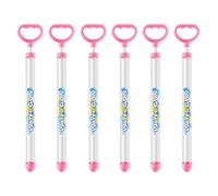 Water Soaker | Enhanced Soaking Power | 38x7.5cm | Lightweight Foam 6-Pack | Water Toys Outside | Outdoor Summer Splash | Long Range Pool Squirt Cannon | For 4-12 Years Old Boys Girls