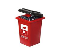 Water Soaker Toy - Trash Can Spray Blasterr, Funny Garbage Bin Design Water Shooter for Children, Prank Summer Play Toy with Lid Opening Feature for Patio Garden Beach Party Backyard Activity