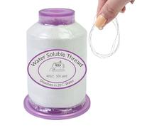 Water Soluble Thread - 1492.7 Ft Vinylon Quilting Cord | 0.1mm Sewing Thread - Dissolvable Embroidery Fabric Repair Threads for Crafts Costume Making and Fabric Art Projects.