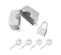 Water Spigot Lock - Stainless Steel Garden Bib Valve Protector for Outdoor Use | Hose Faucet Lock with Padlock Design, Prevents Unauthorized Access, Vandalism, and Water Theft, 10x10x6cm Stainless