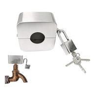 Water Spigot Lock - Stainless Steel Garden Bib Valve Safety Padlock,Water Hose Faucet Lock,for Unauthorized Use Vandalism Theft and Bandit