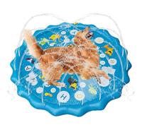Water Splash Pad - de Agua para Exteriores - Zona de Chapoteo para Perros | para Jardín, Parque, Playa, Césped, de Cumpleaños, Verano, Guardería Preescolar