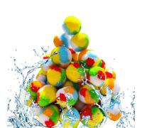 Water Sponge Balls - 60pcs PP Cotton Reusable Pool Fight Toy Outdoor Game
