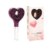 Water Spray Hair Brush - 2 en 1 forma de corazón anti encrespamiento peine desenredante