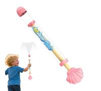 Water Squirter, Shell Soaker, Pull-out Blasters, High-Capacity Jets Stream, Fun Summer Toy, 1-Pack Colorful, Beach Backyard Pool Play, 35x6.5x6.5cm Pink Blue Yellow Purple
