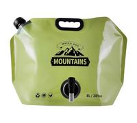 Water Storage Bag - 8L Foldable Clear Jug, P PE+PET Food Grade Portable Bag with Faucet and Freezable Design | Water Container for Outdoor Camping, Hiking, Riding, Sport, Mountaineer and Travel