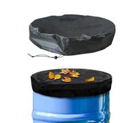 Water Storage Barrel Cover - Protective Lid for Clean Supplies | Heavy Duty Fabric Guard with Dust Prevention Shield, Waterproof Cap for 55 Gallon Drums, Garden Yard Maintenance, 25.59x3.94 Inch