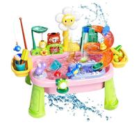 Water Table For 1-3 - Electric Kids Play Sink with Running Water | Detachable Legs & 180° Rotating Faucet Toy | For Backyard Garden Park Kindergarten Preschool, 1 Pack