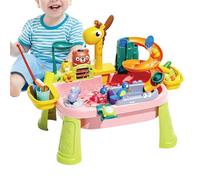 Water Table,Giraffe Faucet Fishing Toy | 23.2x12.99x16.5 In Summer Outside Sensory Activity Toys - For 1-5 Years Old Preschoolers Cognitive Development Hand-Eye Coordination