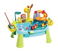 Water Table - Kitchen Play Sink Toy with Running Water, Cute Giraffe Faucet Pretend Play Accessories, Summer Outside Sensory Activity Toys | For 1-5 Years Old Preschoolers Hand-Eye Coordination