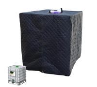 Water Tank Cover, Weatherproof Dustproof Tote Protector, Durable Tank Covers for Household Backyard RV Garden Camping Agriculture Storage, Outdoor Use, 47.24x39.37x45.67 inches