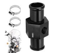 Water Temp Sensor Adapter - High Density Aluminum Alloy Hose Fitting, 1/8 Thread Gauge Adapter, Universal Radiator Hose Connector