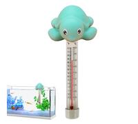 Water Temperature Gauge, Cartoon Animal Floating Meter with Rope 3.15x2.17x8.27 inches, Pool Accessory for Spa, Home, Outdoor Swimming, Hot Spring, Family & Children-Friendly