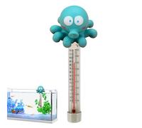 Water Temperature Gauge, Cartoon Animal Floating Meter with Rope 3.15x2.17x8.27 inches, Pool Accessory for Spa, Home, Outdoor Swimming, Hot Spring, Family & Children-Friendly