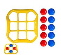 Water Toss Game - Floating Target Set, Large Scale with Soft Balls, Heavy-Duty Waterproof Vinyl, High Visibility Graphics, Educational Pool Toy for Families Playing at The Lake Or During Summer