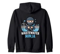Water Treatment Plant Operator - Wastewater Ninja Sudadera con Capucha