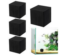 Water Trough Purifier Cube, Reusable Activated Carbon, Strong Adsorption Aquarium Filter Media, Water Clarifier Cleaner for Trough, Fish Tank, and Pond, 1.97x1.97x3.94 Inches