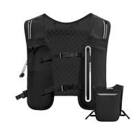 Water Vest, 4L Lightweight Running, 14.17x11.81x1.18 Inch Adjustable Chest Straps & Reflective Hydration, Bladder Bag for Men, Outdoor Activities, Cycling, Trail Race, and Jogging