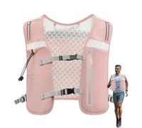 Water Vest, 4L Lightweight Running Vest, Adjustable Chest Straps 14.17x11.81x1.18 Inches, Reflective Phone Holder, for Women & Men, Outdoor Jogging, Cycling, Hiking, Trail Race