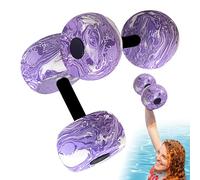 Water Weights, 2-Piece Aqua Dumbbells, Foam Resistance Training Equipment, Lightweight Floating Fitness Gear for Swim, Leisure, Travel, Spa, Club, Classes, Diving, Pool, Seniors
