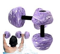 Water Weights - 2 Pieces High Density EVA Pool Dumbbells, Floating Aquatic Exercise Equipment, Non Slip Portable Swim Training Gear | Water Aerobics Strength Workout For Adults Children Beginner Weigh