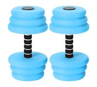 Water Weights, Aqua Dumbbells Fitness Equipment, 2-Piece Resistance Training Float Set, Lightweight Foam Workout Gear, for Adults, Kids, Recovery, Rehab, Aquatic, Exercise