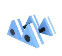 Water Weights for Pool Exercise - Foam Triangle Portable Dumbbells | Aquatic Fitness Equipment for Muscle Training, Squats, Swimming, Underwater Workouts, Backyard, Outdoor, Travel, Indoor Sports and
