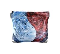 Water Yin and Yang Tai Chi Fashion PU Leather Change Bag Fancy Makeup Bag Change Purse for Men Women Travel Billetera para