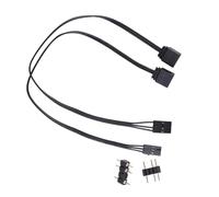 WATERBELINE Cable adaptador para Corsairs QL LL120 ICUE Controller a ARGB Expanion cable de iluminación para ordenador y oficina