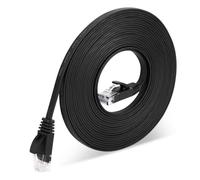 WATERBELINE Cable Ethernet de 15 m, Cat6, plano, cable de red, RJ45, parches, cable de repuesto para portátil