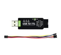 WATERBELINE Cable modular industrial USB a TTL adaptador serie USB a TTL convertidor chip puerto serie cable de depuración USB a cable de datos UART