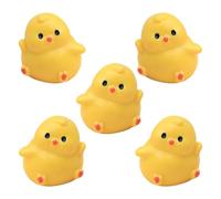 WATERBELINE Encantadores dijes de resina de pollito, diseños creativos, decoraciones de pollitos para pegar crema, hebillas de zapatos, accesorios de coche