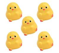 WATERBELINE Encantadores dijes de resina de pollito, diseños creativos, decoraciones de pollitos para pegar crema, hebillas de zapatos, accesorios de coche