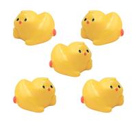 WATERBELINE Encantadores dijes de resina de pollito, diseños creativos, decoraciones de pollitos para pegar crema, hebillas de zapatos, accesorios de coche