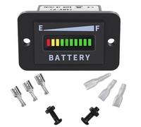 WATERBELINE Indicador LED de nivel de batería de 20 mA y 48 V, impermeable, apto para carretillas elevadoras, vehículos eléctricos, scooters