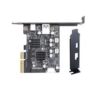 WATERBELINE Tarjeta adaptadora, tarjeta USB PCIE tipo C, tarjeta adaptadora PCIE 4X a USB 3.2, tarjeta de expansión de transferencia de datos de 10 Gbps para placa base de escritorio