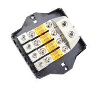 WATERBELINE Unidad de bloque de distribución de energía de 1 vía/2 vías/3 vías/4 vías de 80 A, bus de tierra para sistemas de sonido Vedio de coche, gestión de energía