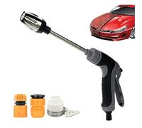 Waterblitz, Water Blitz Pistola Agua Presion Con 3 Interfaces de Plástico, Rotación De 360 Grados Para Ajustar Las Salpicaduras De Agua, Para Lavado de Coches, Jardín y Césped (*1)