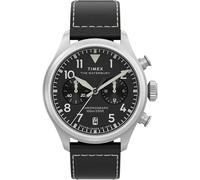 Waterbury Ace - Reloj cronógrafo con correa de piel de 41 mm