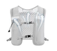 Waterchaleco de agua, 4 l Running Hydration Backpack, Adjustable Chest Straps & Built in Phone Holder Reflective Running Backpacks for Cycling, Camping, Trail Run, Jogging, Racing
