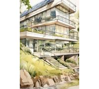 Watercolor Architecture Dotted Sketchbook - Artistic Sketchbook for Sustainable Design, Sketching & Creative Ideas