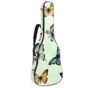 Watercolor Art - Funda impermeable para guitarra acústica, 1 cm de grosor, con doble correa ajustable para el hombro para guitarra de 40 a 42 pulgadas, Multicolor 05, 42.9x16.9x4.7 in, Mochila
