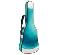 Watercolor Art - Funda impermeable para guitarra acústica, 1 cm de grosor, con doble correa ajustable para el hombro para guitarra de 40 a 42 pulgadas, Multicolor 01, 42.9x16.9x4.7 in, Mochila