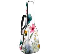 Watercolor Art - Funda impermeable para guitarra acústica, 1 cm de grosor, con doble correa ajustable para el hombro para guitarra de 40 a 42 pulgadas, Multicolor 09, 42.9x16.9x4.7 in, Mochila