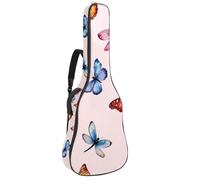Watercolor Art - Funda impermeable para guitarra acústica, 1 cm de grosor, con doble correa ajustable para el hombro para guitarra de 40 a 42 pulgadas, Multicolor 08, 42.9x16.9x4.7 in, Mochila