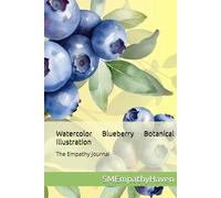 Watercolor Blueberry Botanical Illustration