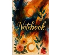 Watercolor Botanical Notebook - 96 Lined Pages for Writing, Journaling & Creative Notes: Vivid Floral & Fruit Journal - Abstract Art with Gold Script - Ideal for Women, Artists & Nature Lovers