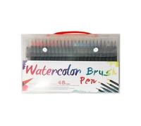 Watercolor Brush Pens - Art Marker Set | 15,2 cm Nylon Tip Pens with Flexible Brush Function, ABS Material with Lightweight Design, Craft Supplies, Classroom Coloring, Painting Tools for Kids Adults